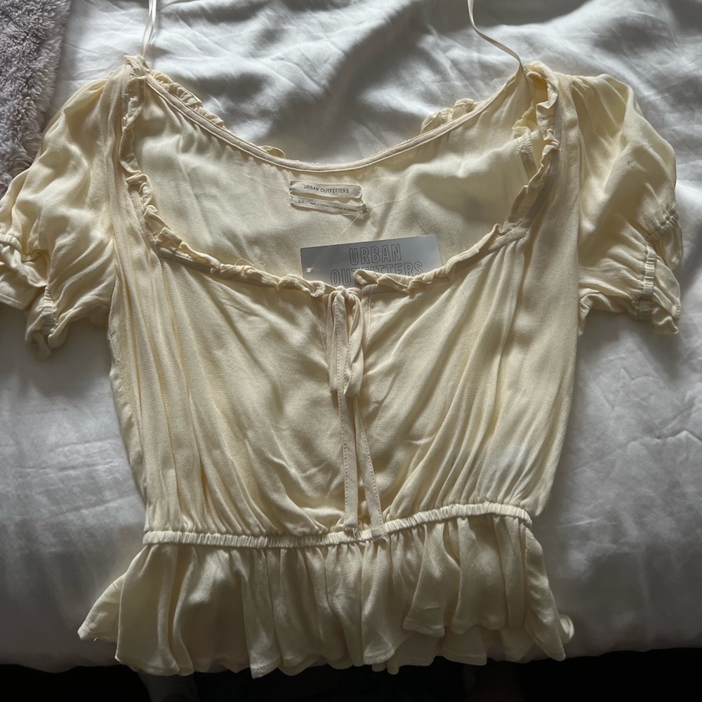 New urban outfitters cream shirt